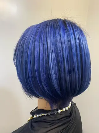 ミディアム カラー ブリーチ毛対応酸性 ストレート🌈サキのヘアスタイル