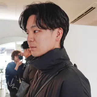 ショート パーマ メンズ メンズハイトーン/栄 /イトウタケルのヘアスタイル