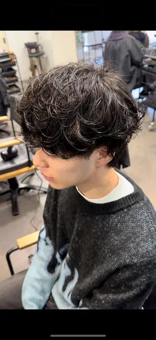 パーマ メンズ 年間2000名担当◎ パーマ職人/仲原佑樹のヘアスタイル