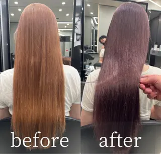 ロング カラー hair salon Ranun髪質改善のヘアスタイル