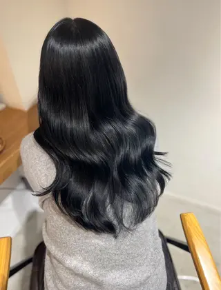 ロング 塩川ももこ/ 縮毛矯正/ヘアセットのヘアスタイル