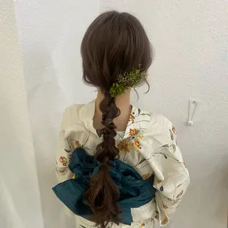 ロング Uyu所属・risa/恵比寿/ ヘアセットのヘアスタイル