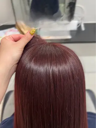 セミロング カラー ブリーチなしWカラー /アレンジ/ユウミのヘアスタイル