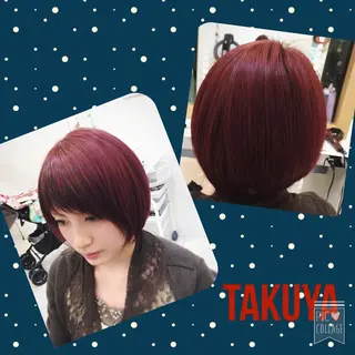 ショート カラー 中村 卓也のヘアスタイル