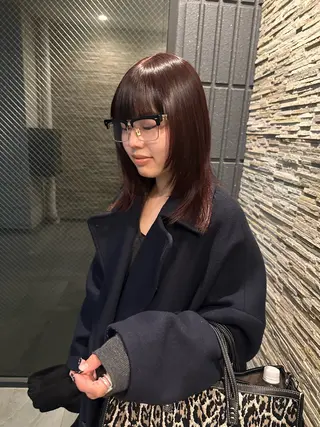 ミディアム 羽柴 優杏のヘアスタイル