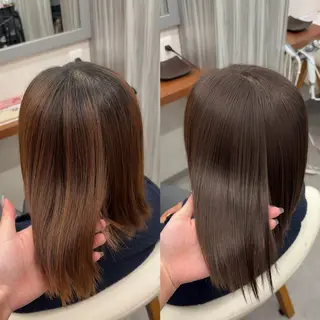 セミロング カラー VIEW YOKOHAMA所属・透明感カラー ／kana‎🤍のヘアスタイル