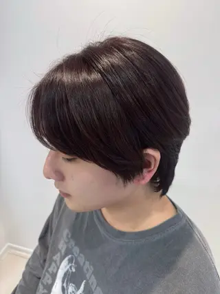 カラー メンズ 韓国レイヤーカット/ くすみカラー/モモのヘアスタイル