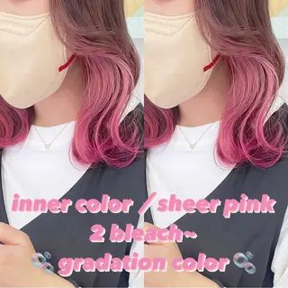 カラー 渋谷:インナーカラー ／🍒エリカ🍒のヘアスタイル