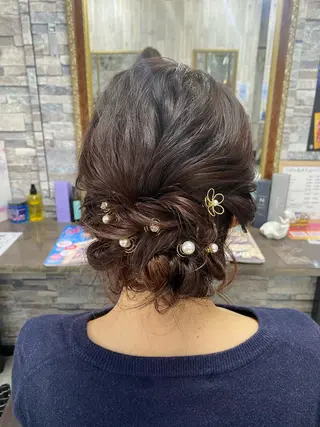 ミディアム ヘアアレンジ Arphy/ /のヘアスタイル