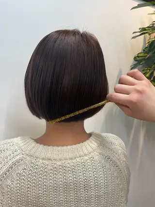 ミディアム カラー yuika .のヘアスタイル