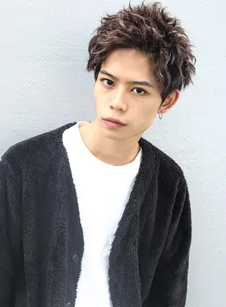 ショート パーマ メンズ BARON Beauty 池袋 個室美容室所属・✄KOSUGE KYOUSUKE✄のヘアスタイル
