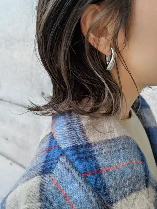 ミディアム カラー ヘアアレンジ 南堀江 möwen ( メーヴェ )所属・mowen RUIのヘアスタイル