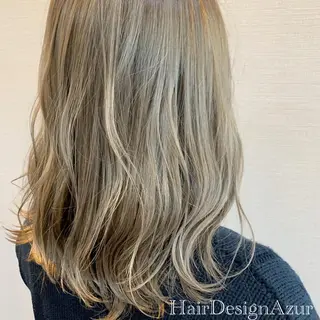 ミディアム カラー HairDesign Azurのヘアスタイル