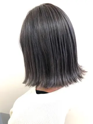 ミディアム カラー OFF YUYAのヘアスタイル