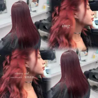 セミロング カラー モテ艶韓国ヘア 🤍りんのヘアスタイル