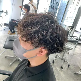 ショート パーマ メンズ メンズ特化美容師/ 藤戸 椋のヘアスタイル