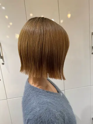 ショート 赤み無し柔らかカラー 【梅田】madokaのヘアスタイル