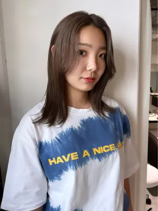 ミディアム カラー nendo_hair所属・ハイトーン/ボブ 🎀sonokaのヘアスタイル