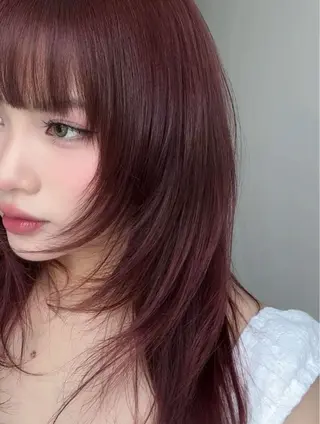 ロング 似合わせカット/ 顔周りカット/まりなのヘアスタイル