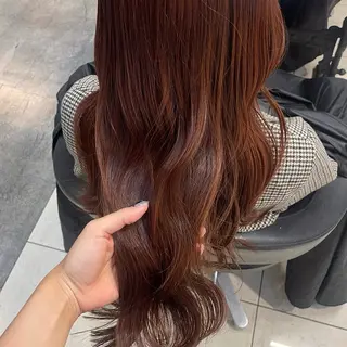 ロング カラー 韓国レイヤー/暖色 カラー/KOTONEのヘアスタイル