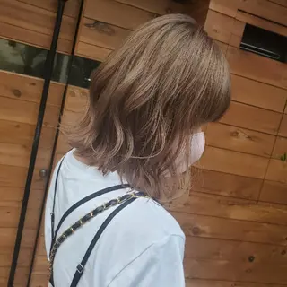 ミディアム カラー Le Lien カジのヘアスタイル