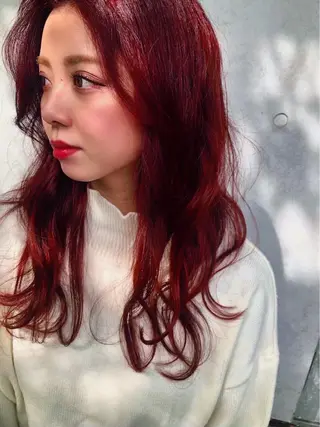 セミロング カラー hisano / ハイトーン･透明感のヘアスタイル