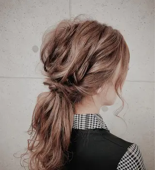 ロング ヘアアレンジ Mululu所属・京都最安価エクステ muuka🦋のヘアスタイル