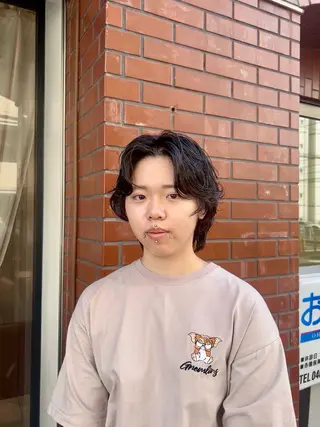 ショート パーマ 保坂 駿太郎のヘアスタイル