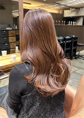 カラー 水光艶カラー/ 艶ブリーチ/颯のヘアスタイル