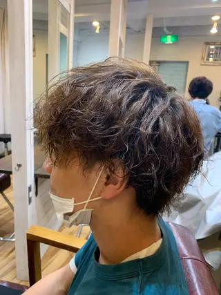 ショート CECIL hair なんば店所属・メンズパーマ 艶髪☆店長☆有馬のヘアスタイル