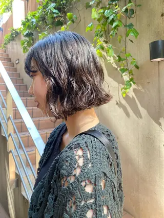 ショート 大人可愛い♡コテ巻き パーマ🌼杉田 萌恵のヘアスタイル