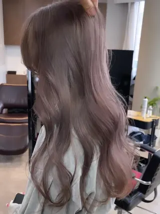 ロング カラー AMI Hair Supply所属・秋好佑介センター街 韓国風カラー/カットのヘアスタイル