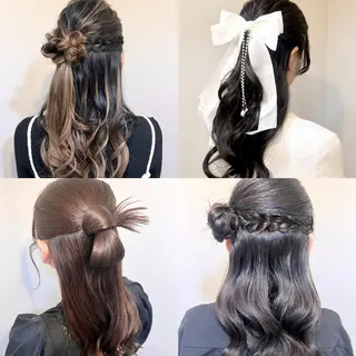 ヘアアレンジ 🤍ヘアセット.ヘア アレンジ湯山詩織🤍のヘアスタイル