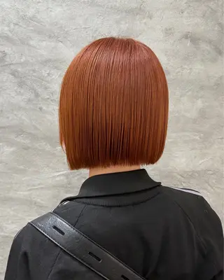 ショート カラー 小島 咲音/艶カラー /酸性ストレートのヘアスタイル