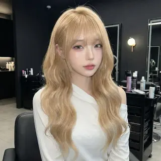 セミロング ブリーチ人気No.1 MANATO🎨🌈のヘアスタイル