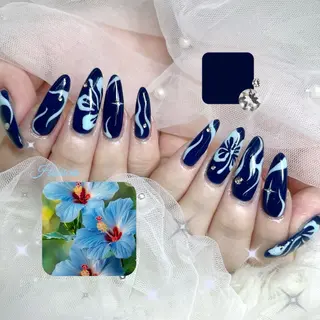 ネイル Nail Salon  Soleil所属・SOLEIL☀️｡ﾟ ワンホン/推し活のネイルデザイン