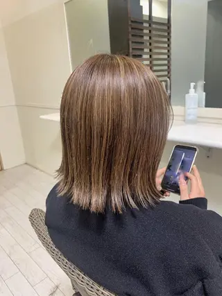 ミディアム マルナ本店 ペコのヘアスタイル