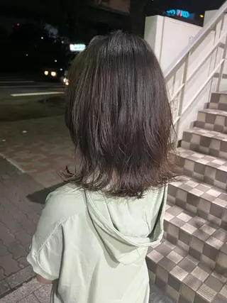 ミディアム カラー 舟橋耀/ブリーチカラ ー/レイヤーカットのヘアスタイル