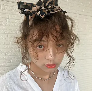 セミロング カラー ヘアアレンジ パーマ指名No1 /namiのヘアスタイル