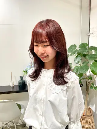 ミディアム yearn所属・naho✂︎bob/ layerのヘアスタイル
