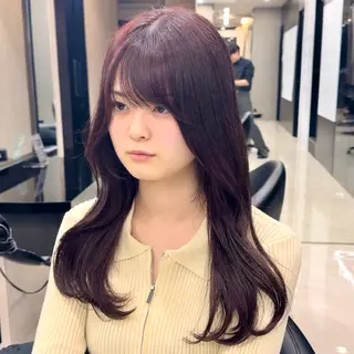 ロング カラー HARUKI MINATO Japan SENDAI所属・🌈【透明感・韓国 ヘア】がっきー🌈のヘアスタイル