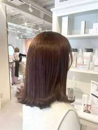ミディアム カラー 和田 真依のヘアスタイル