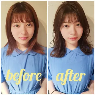 ミディアム NICO所属・[店長]カラーが好評 　小林のヘアスタイル