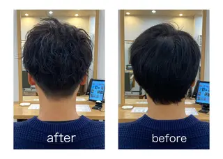 パーマ メンズ little小倉所属・熊崎 未来のヘアスタイル