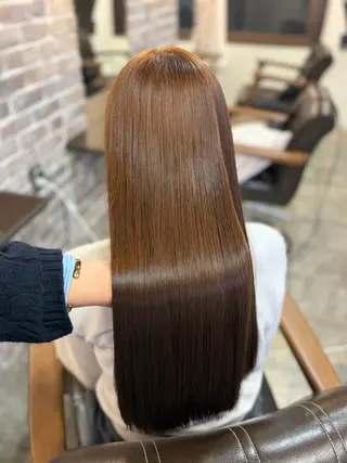 ロング カラー メンズパーマ/縮毛 矯正/徳田真緒のヘアスタイル