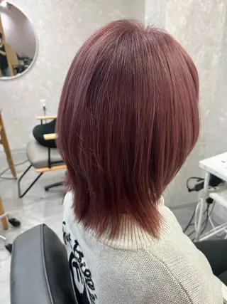 ミディアム カラー 池田 真衣のヘアスタイル