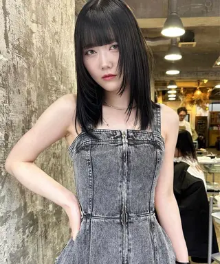 ミディアム カラー 🫧🇰🇷韓国ヘア レイヤー🐺Yutaのヘアスタイル