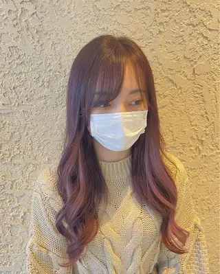 ロング カラー 杉木 勝太のヘアスタイル