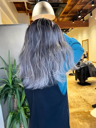 ロング カラー nishido ハイライト/海外ヘアのヘアスタイル