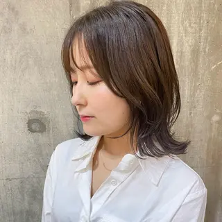ミディアム カラー tocolaso 柏所属・レイヤーカット/ 根本瑠実のヘアスタイル